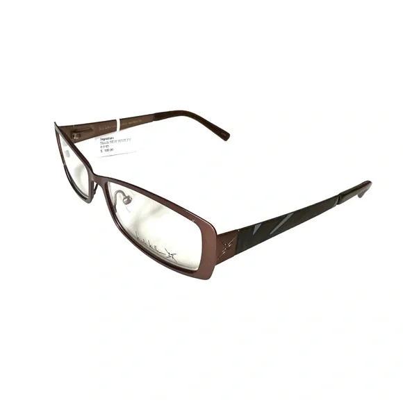 NWT $199 Nicole Miller Women’s New Wave Glasses Brown Clash - Picture 5 of 8